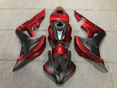 Tiefrot & Matt Schwarz 07-08 CBR600RR Motorrad Verkleidung
