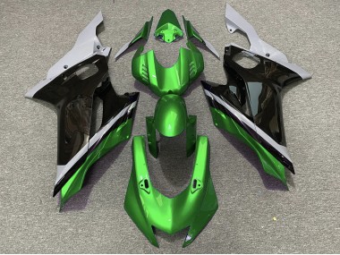 Zement Schwarz & Grün 17-21 R6 Motorrad Verkleidung