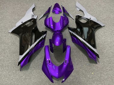 Zement Schwarz & Lila 17-21 R6 Motorrad Verkleidung