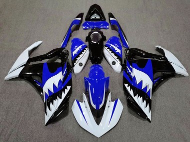 Weißer Hai & Blau 15-18 R3 Motorrad Verkleidung